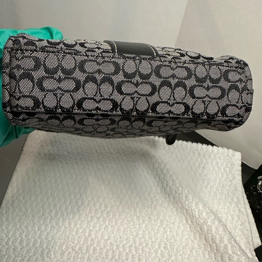 Coach Monogram Black and Gray Toiletry Bag - Picture 7 of 15